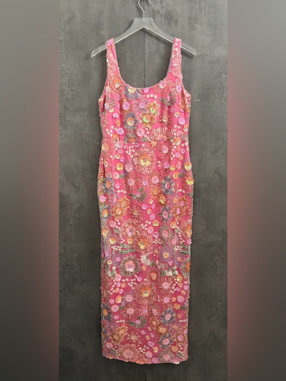 Elliatt Nathalie Sequin Floral Column Gown Dress - Picture 6 of 8
